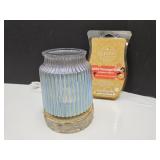 Scentsy Salty Carmel Brick, Warmer & Base