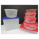 Lot of Plastic Food Storage, Covered Deviled Egg +