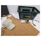 Brownells Shop Apron, Hat, Crate +++