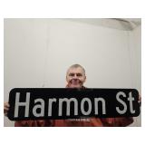 Double Sided  Harmon Street Sign 36" L