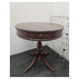 Drum Table w Claw Feet 26 x 28" h SEE PIC