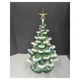 Vintage Atlantic Mold Ceramic Christmas Tree 17"