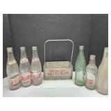 VTG  Pepsi Carrier, Single & DBL Dot Bottles