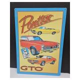 Pontiac GTO Metal Sign 12X17