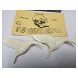 Fossilized Walrus Ivory Beautiful Pins / Brooches