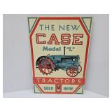 CASE Metal Tractor Sign 11 x 16"