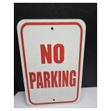 Metal No Parking Sign 12 x 18"