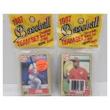 1987 Topps Reds Team Set Sealed Rack Packs