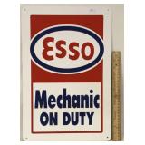 ESSO MECHANIC ON DUTY TIN SIGN