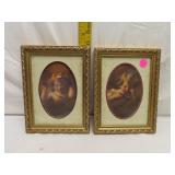 2 Vintage Prints - Cupid Awake & Cupid Asleep