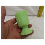 Fenton Satin Green Toothpick Holder (glows under