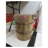 Antique Wood Ice Cream Bucket 13&1/2" x 11"