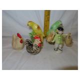 3 Vintage Salt & Pepper Shakers (Birds Tweet when