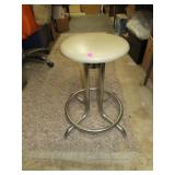 NO SHIPPING -Vintage Chrome Bar Stool (has had