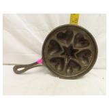 Vintage Cast Iron Aebelskiver Danish Cake Pan