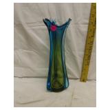 Vintage Art Glass Vase 12"