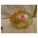 Vintage Iridescent Piggy Bank 6&1/2" x 5&1/4"