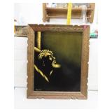 NO SHIPPING -Vintage Velvet Oil Painting of Jesus