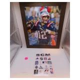 Tom Brady 8 x 10 Signed Photo with COA Framed