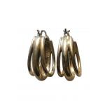 Sterling Silver triple hoop earrings 11grams