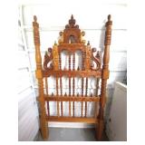 Mexico carved wood twin headboard or wall art (B)