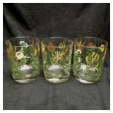 Neiman Marcus three cocktail glasses weeds