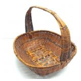 Wicker basket square handle