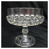 Footed crystal bowl candy dish fruit bowl