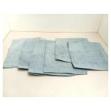 6 cloth napkins blue