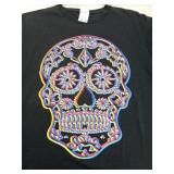 Medium t-shirt black sugar skull Delta (b)