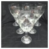 6 Libbey glasses 6.5"