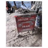 Metal Air Filter Fram Cabinet on Wheels