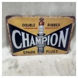 8"x12" Champion Spark Plugs Tin Sign