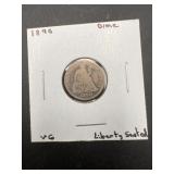 1890 silver seated dime