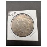 1934 d peace silver dollar