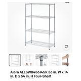 Alera 36"x14"x54" Wire Rack