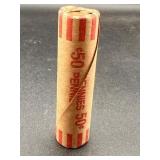 $.50 Penny Roll w/ 1914-S Wheat Penny  & BU Wheat