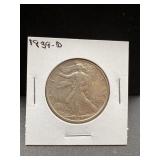 1939-D Silver Walking Liberty Half Dollar