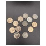 (13) Various V-Liberty Nickels & Jefferson Nickels