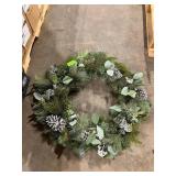 30" Wreath Decoration w/ LED Lights