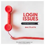 Login Issues- Call 844.775.4774