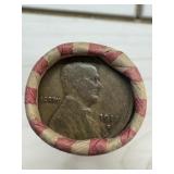 $.50 Penny Roll W/ 1913-s Wheat Penny & 1907 India