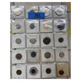 Lot Of 25 Various Foreign Coins, Some May Have Sil