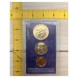 3-coin Gold Plated 1976 Coin Set