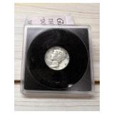 1927 Silver Mercury Dime In Holder