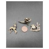 Sterling Silver Brooches