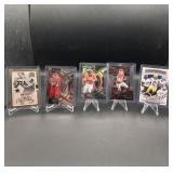 (5) Football Cards - Signed