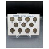 1942-1945 Jefferson Silver 12 Coin Nickel Set