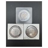 (3) 1987 Minnesota Twins 1 Oz. Silver .999 Fine Si