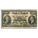 1938 Bank of Montreal 20 dollar note, Billet de